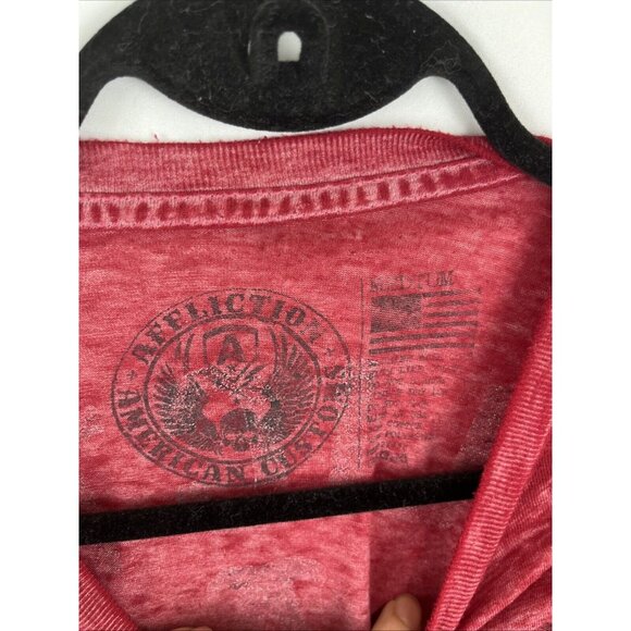 Affliction 1963 Red Thin T-Shirt Mens Size M - Picture 4 of 12